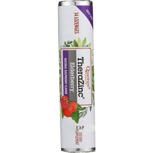 Quantum Health Quantum Health Thera Zinc Elderberry Lozenges Natural Raspberry Flavor - 12 Packs Of Vitamins & Supplements