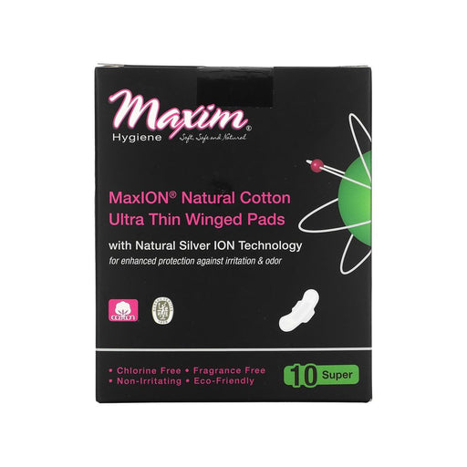 Maxim Maxim Hygiene Maxion Natural Ultra Thin Winged Pads, Super Bath & Body