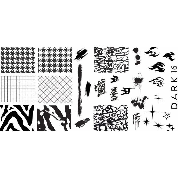 nbmsupply DARK STAMPING PLATE 16 Article : DARK16