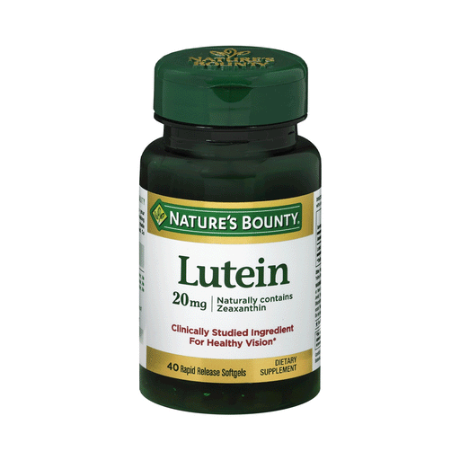 Nature's Bounty Nature's Bounty Lutein, 20 Mg, Rapid Release Softgels Vitamins & Supplements White Smoke