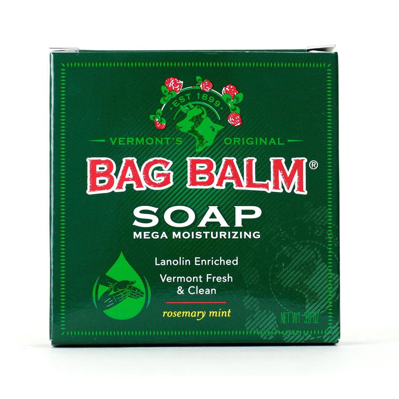 Bag Balm Bag Balm Mega Moisturizing Soap Rosemary Mint - 3.9 Oz Bar Bath & Body Dark Green