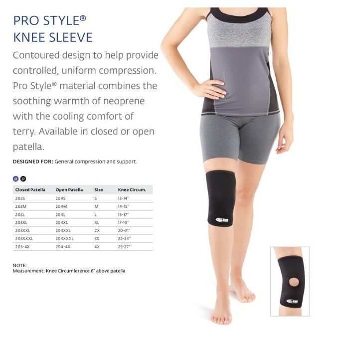 0 Bell-Horn Open Patella ProStyle Knee Sleeve Large Card Sleeves