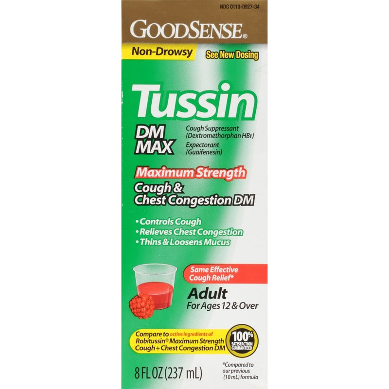 GoodSense GoodSense Tussin DM Max Maximum Strength Cough & Chest Congestion DM Health & Beauty Lavender