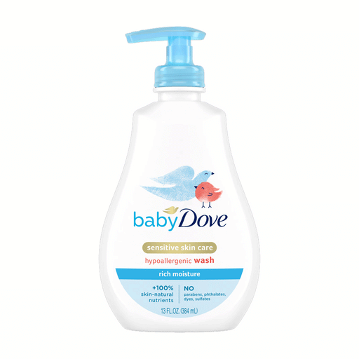 Baby Dove Baby Dove Tip To Toe Wash, Rich Moisture, 13 Ounce Pump Baby & Toddler White Smoke
