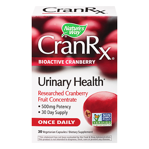 Nature's Way Nature's Way CranRx Bioactive Cranberry Urinary Health 500mg Potency, Once Daily, 30 VCaps Vitamins & Supplements
