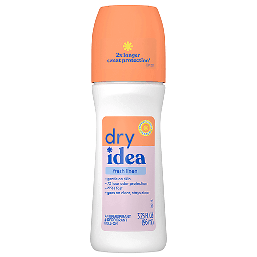 Dry Idea Dry Idea Antiperspirant & Deodorant, Roll On, Powder Fresh 3.25 Fl Oz Deodorant