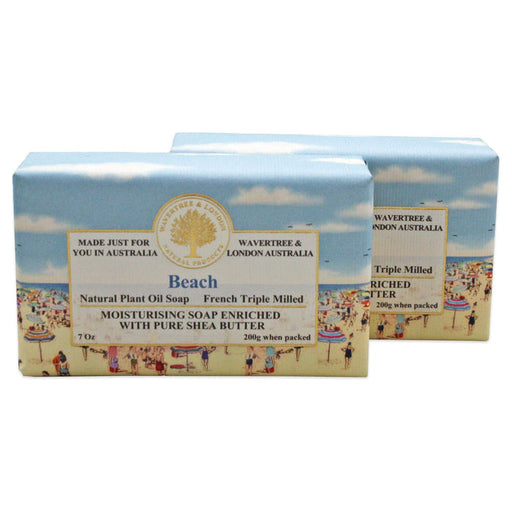 Wavertree & London Wavertree & London Australian Natural Salted Caramel Luxury Soap Bar 7 Oz Bar Soap White Smoke