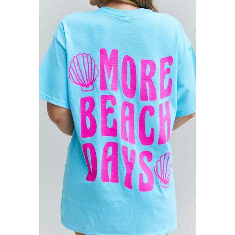 Sweet Claire "More Beach Days" Oversized Graphic T-Shirt