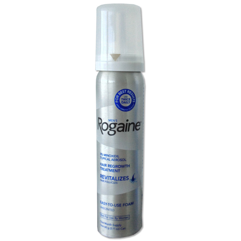 Rogaine Rogaine Men’s 5% Minoxidil Topical Aerosol Hair Regrowth Treatment Foam, 3 Month Supply (Each Can 2.11 Ounce – 60 Gram) Hair Loss Treatments