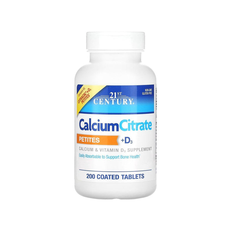 21st Century 21st Century Calcium Citrate/Vitamin   D3 200 Mg-250U Tablets 200Ct Vitamins & Supplements White Smoke
