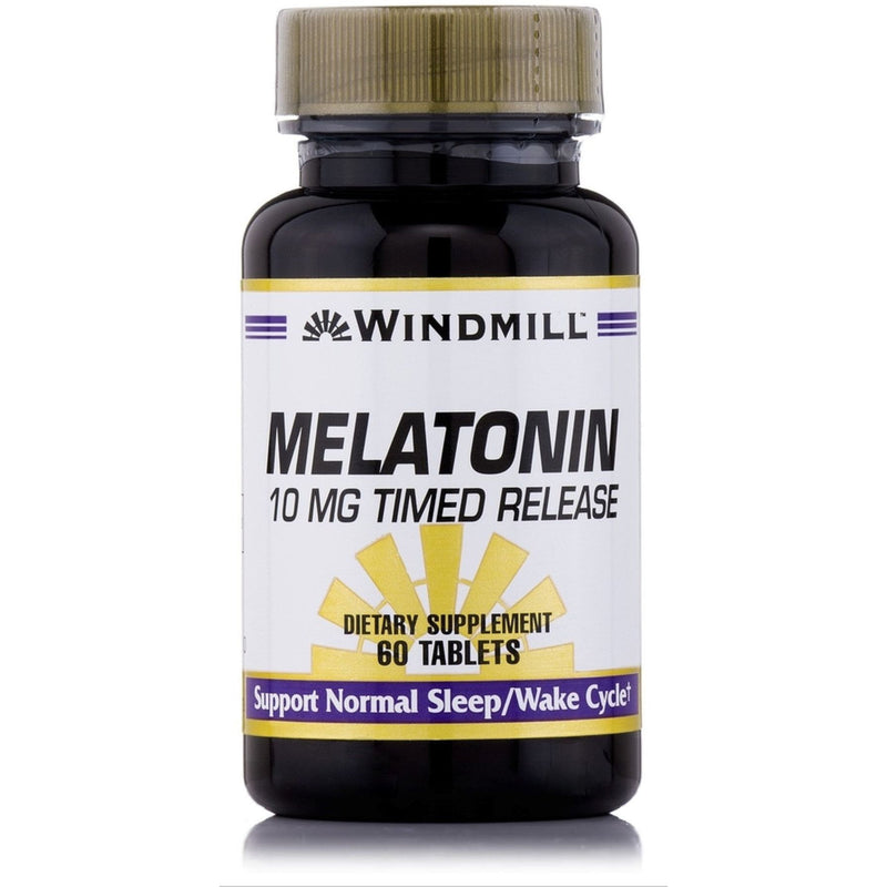 Windmill Windmill Melatonin 10 Mg Timed Release Tablets Vitamins & Supplements White Smoke