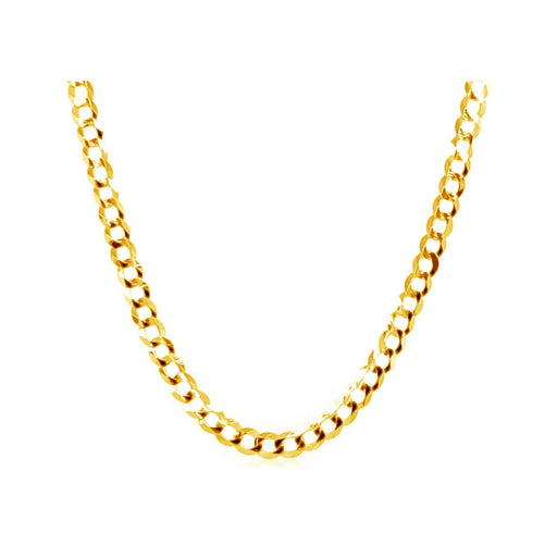 Bids.com 2.4mm 10k Yellow Gold Curb Chain Necklaces