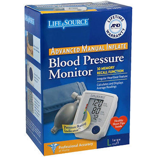LifeSource LifeSource Bpm Advanced Manual W Large Cuff Ua 705 Vl Blood Pressure Monitors