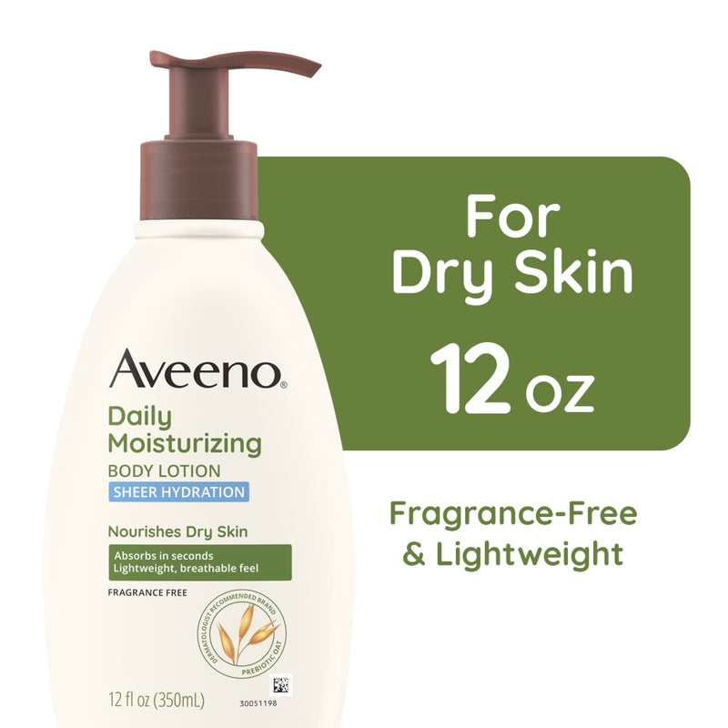 Aveeno Aveeno Daily Moisturizing Body Lotion  Sheer Hydration 12 Oz Lotion & Moisturizer