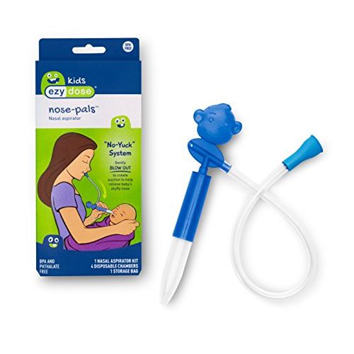 Ezy Dose Ezy Dose Kids Nasal Aspirator Sinus Relief And Snot Sucker For Baby And Toddler Nose-Pals 4 Disposable Storage Chambers Nasal Aspirators