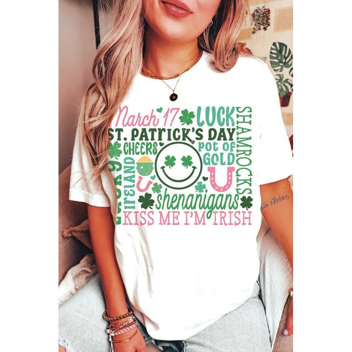 St Patrick Collage Graphic T-Shirt