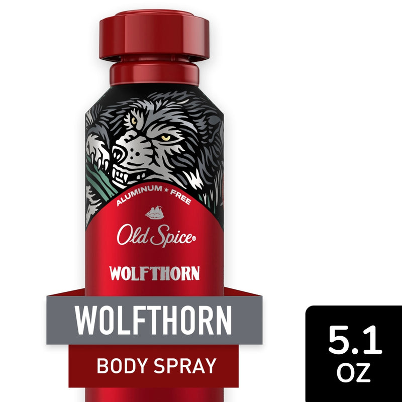 Old Spice Old Spice Aluminum Free Body Spray For Men, Wolfthorn, 5.1 Oz Bath & Body