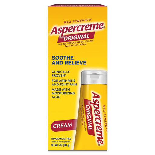 Aspercreme Aspercreme Pain Relieving Creme With Aloe - Maximum Strength Medicine Cabinets Gold