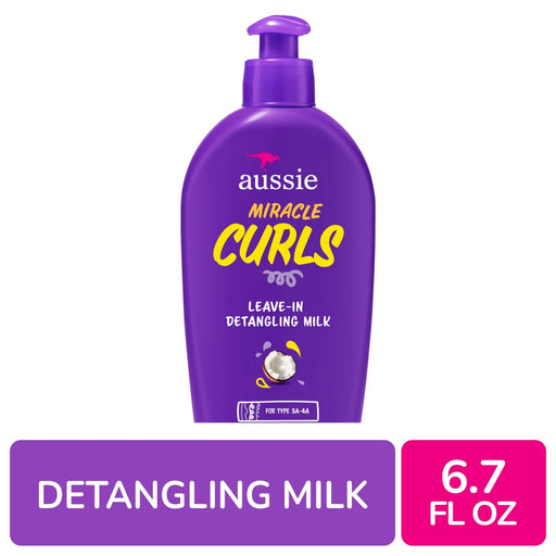 Aussie Aussie Miracle Curls With Coconut Oil Paraben Free Detangling Milk Treatment - 6.7 Fl Oz Health & Beauty