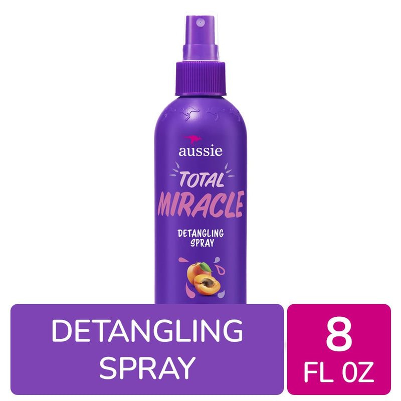 Aussie Aussie Total Miracle With Apricot & Australian Macadamia Oil Detangling Spray, 8 Fl Oz Health & Beauty