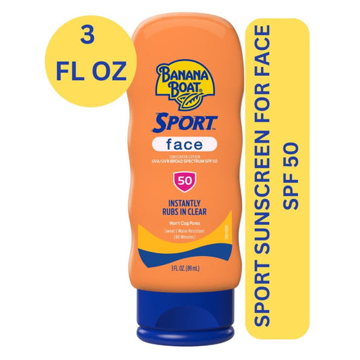 Banana Boat Banana Boat Sunscreen Lotion, Face, Broad Spectrum Spf 50 3 Fl Oz Lotion & Moisturizer