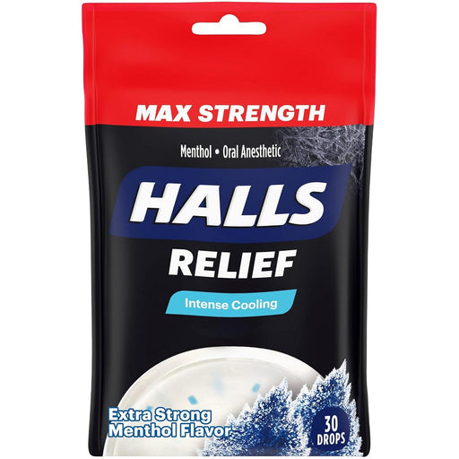 Halls Halls Cough Drops, Max Strength, Extra Strong Menthol Flavor ( Discontinued ) Health & Beauty White Smoke