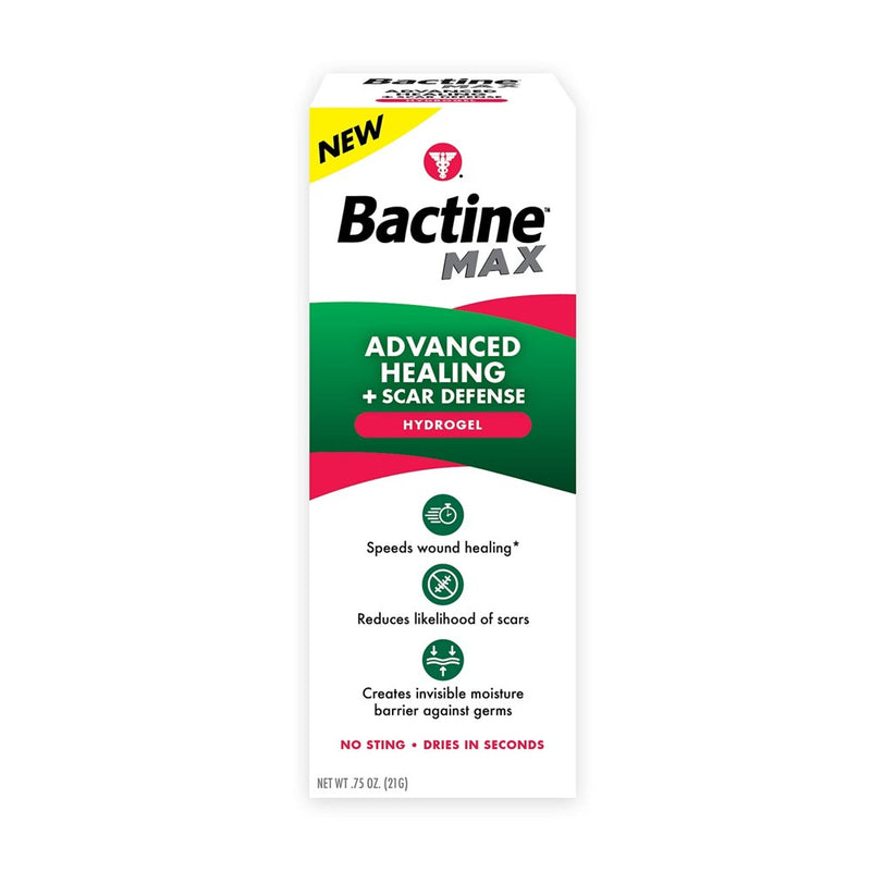 Bactine Bactine Max Advanced Healing + Scar Defense Hydrogel, 0.75Oz First Aid White Smoke