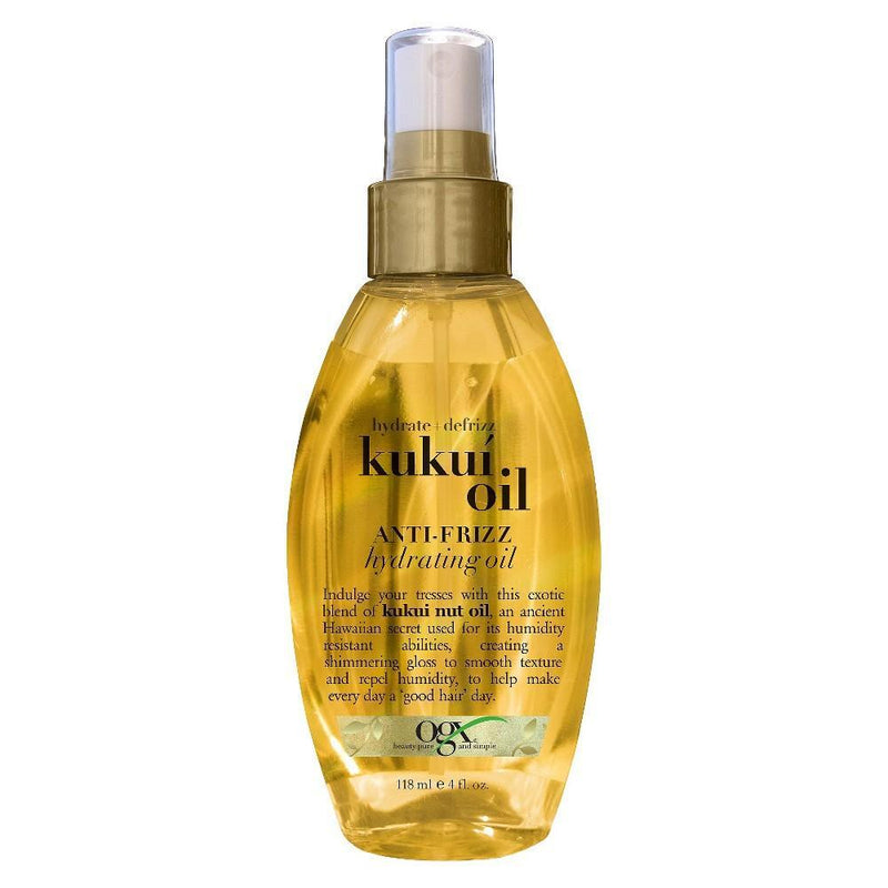 OGX OGX Kukui Anti-Frizz Hydrating Oil - 4 Fl Oz Hair Care White Smoke