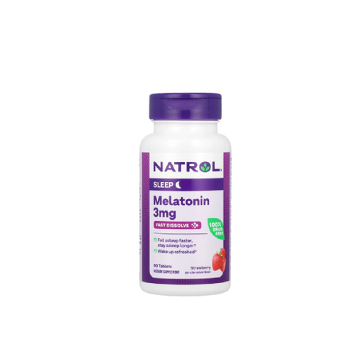 Natrol Natrol Melatonin 3mg Fast Dissolve Tablets, Sleep Aid, Cherry Flavor, 90 Count Sleeping Aids