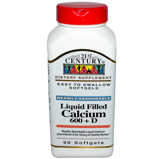 21st Century 21st Century Calcium Plus D3 – 600mg (90 Softgels) Vitamins & Supplements