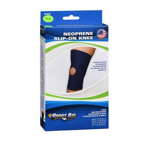 Sport Aid Sport Aid Neoprene Open Patella Knee Sleeve, Medium Plant Cages & Supports Light Gray