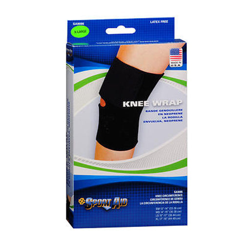 Sport Aid Sport Aid Knee Wrap Black Neoprene X-large 17 -19 Wall Jacks & Braces
