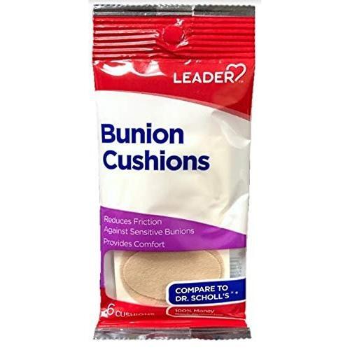 Leader Leader Bunion Cushions - Soft Felt Padding for Pressure Relief, 6 Count Foot Care White Smoke