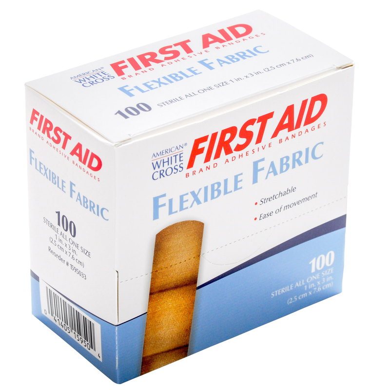 Dukal Dukal Bandage Flexible Fabric White Cross Brand 1x3 First Aid