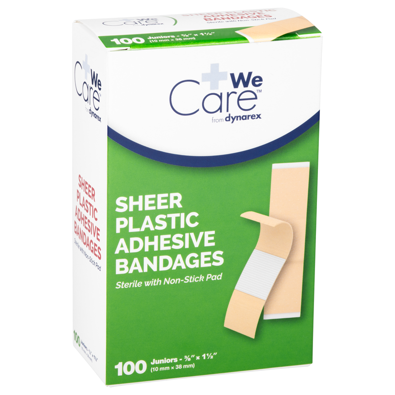Dynarex Dynarex Adhesive Strips Jr 3/8X1.5 Medical Tape & Bandages White Smoke
