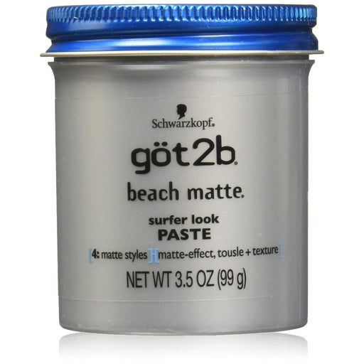 Got2B Got2B Beach Matte Surfer Look Paste 3 5 Ounce Hair Care Dark Gray