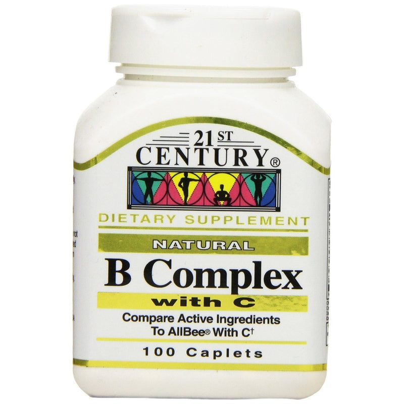 21st Century 21st Century B Complex Plus Vitamin C - 100 Tablets Vitamins & Supplements
