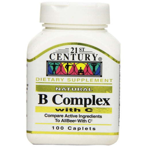 21st Century 21st Century B Complex Plus Vitamin C - 100 Tablets Vitamins & Supplements