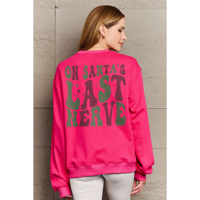 Simply Love Letter Graphic Long Sleeve Sweatshirt