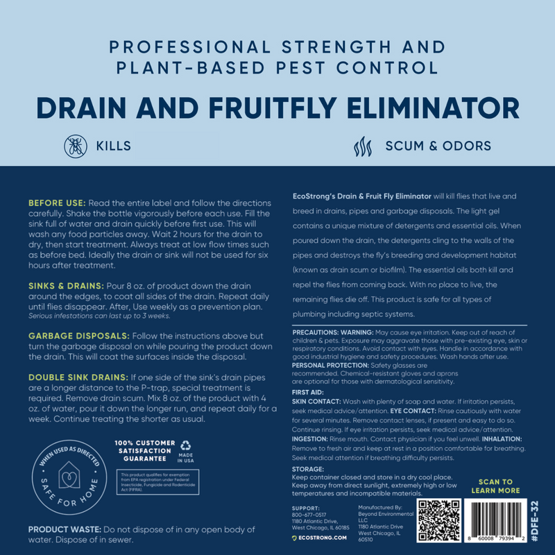 EcoStrong Drain and Fruit Fly Eliminator Drain & Septic > Drain & Fruit Flies