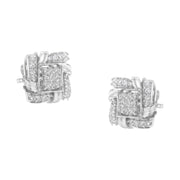 Bids.com .925 Sterling Silver 1/2 Cttw Round-Cut Diamond Stud Earrings (I-J Color, I1-I2 Clarity) Earrings