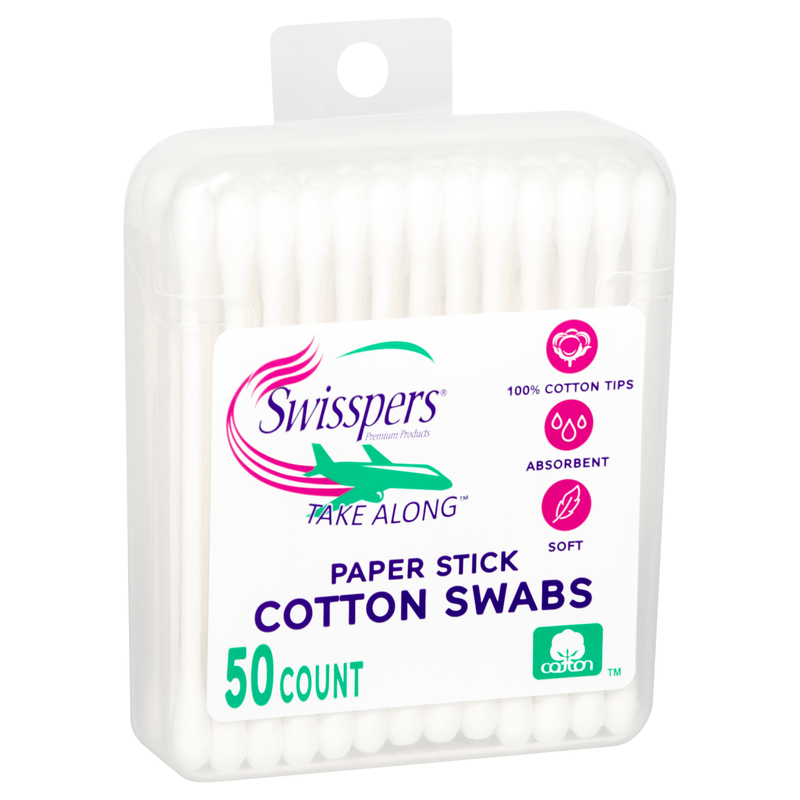 Swisspers Swisspers Cotton Swabs Take Along Cotton Swabs White Smoke