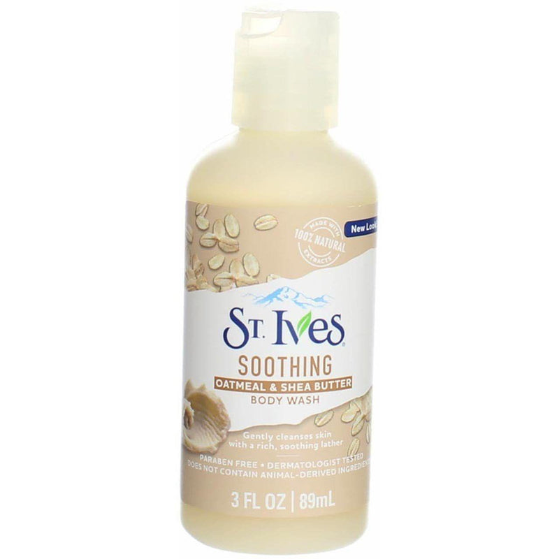 St. Ives St. Ives Soothing Oatmeal And Shea Butter Body Wash 3 Oz Body Wash White Smoke