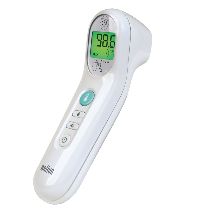 Braun Braun No Touch 3-in-1 Digital Thermometer – Model BNT100US (White) Baby Safety