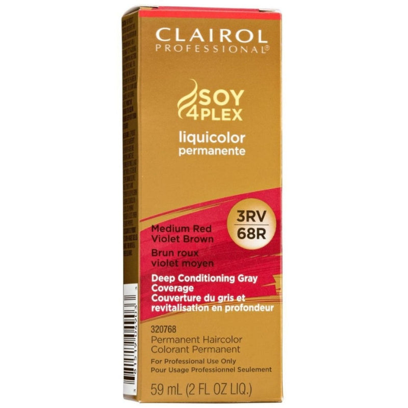Clairol Professional Clairol Professional Liquicolor Medium Red Violet Brown [3RV/68R] 2 Oz Hair Color Goldenrod