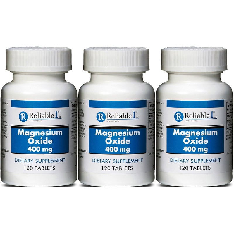 Reliable-1 Laboratories Reliable-1 Laboratories Magnesium Oxide – 400 mg (120 Tablets) Vitamins & Supplements
