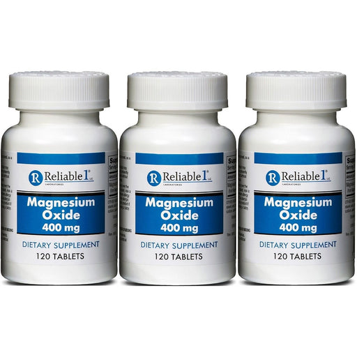 Reliable-1 Laboratories Reliable-1 Laboratories Magnesium Oxide – 400 mg (120 Tablets) Vitamins & Supplements