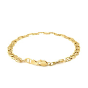 Bids.com 5.5mm 10k Yellow Gold Mariner Link Bracelet Bracelets