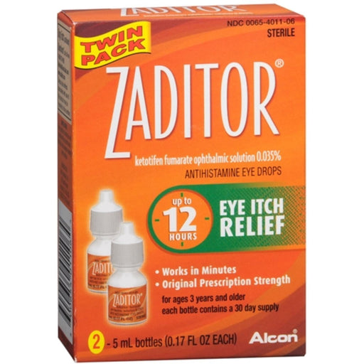Zaditor Zaditor Antihistamine Eye Itch Relief Drops Twin Pack Personal Care