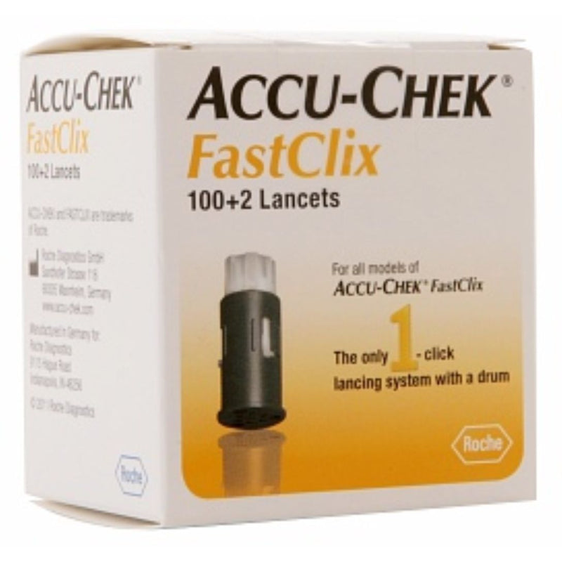 Accu-Chek Accu-Chek Fastclix 100+2 Lancets Health & Beauty